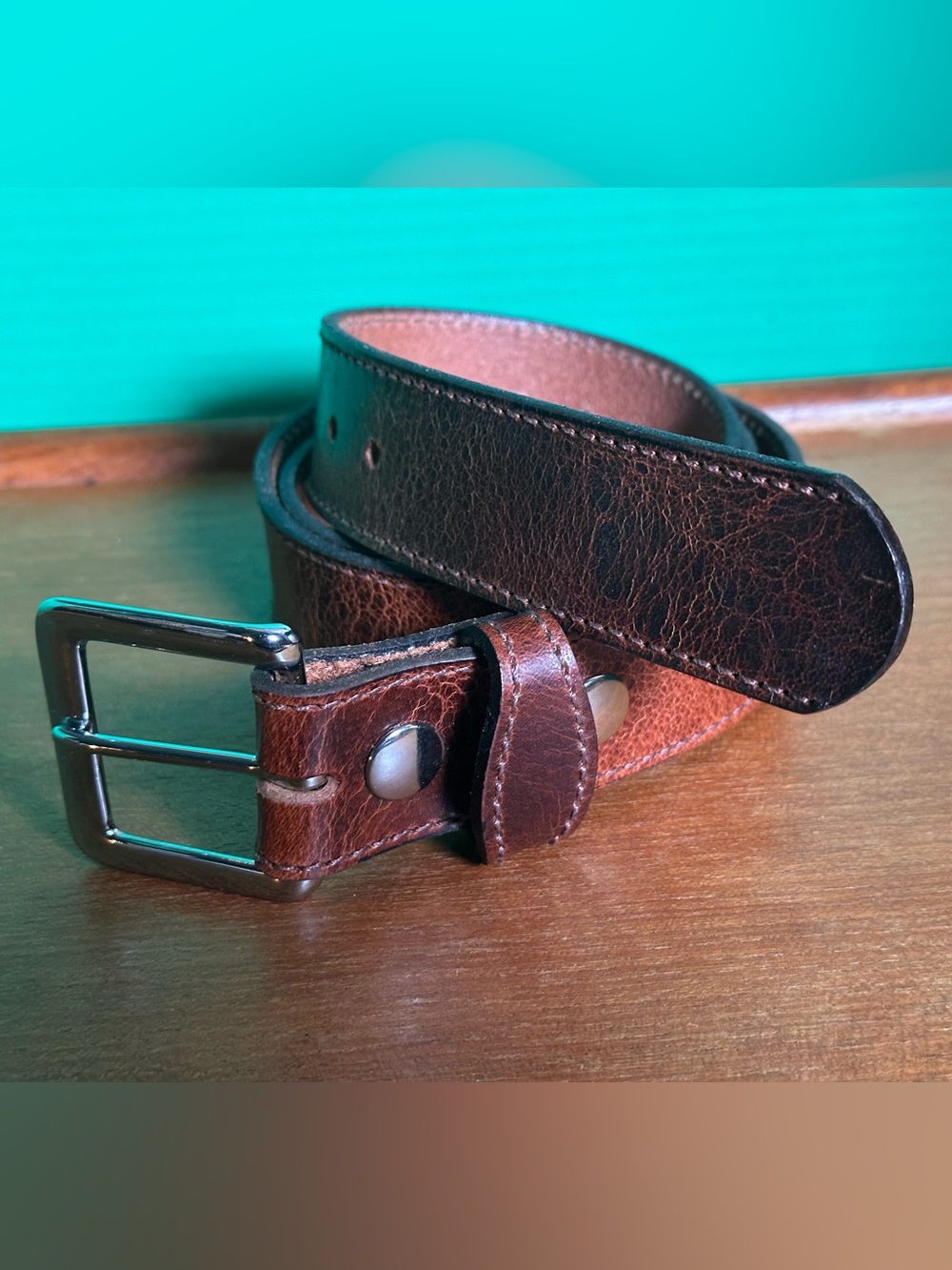Bullhide Belts Brown Leather Belt Approx 34-39” Waist, 42” Long, 1.5” Wide